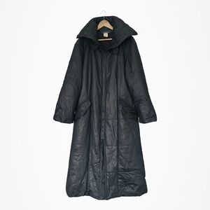 ISSEY MIYAKE WINDCOAT BLACK 306 Long Black Puffer Coat 1990s
